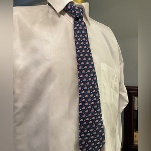 NWOT Boys 100% silk necktie vineyard vines American flag